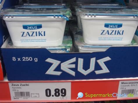 Zeus Zaziki Preis Angebote Kalorien Nutri Score