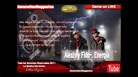 Alexis Y Fido Energia Letra Perreologia Descarga Youtube