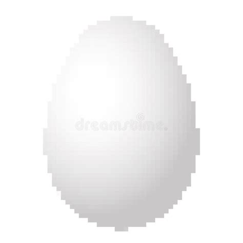 Pixel Art Design Of A Egg Vector Illustration Stock Illustration