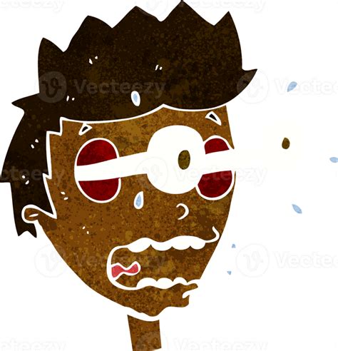 Cartoon Surprised Man With Eyes Popping Out 45304752 Png