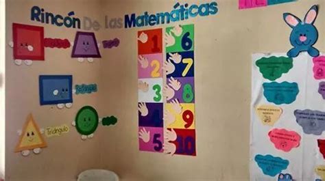 Rincón de matematicas Decoraciones de aulas para niños Decoraciones