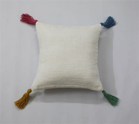 Cushion Cover With Tassels Vritti Designs