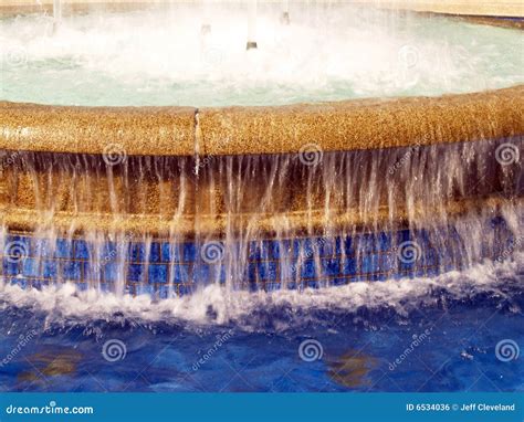 Water Splashing And Overflowing In Fountain Stock Photo Image Of Blue