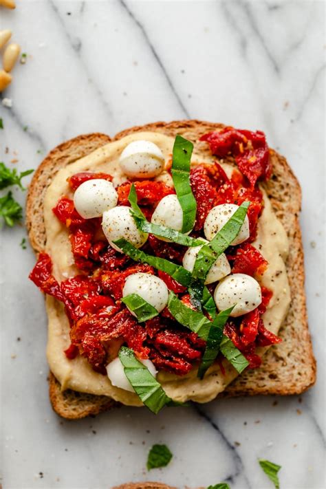 Hummus Toast 4 Ways Feelgoodfoodie