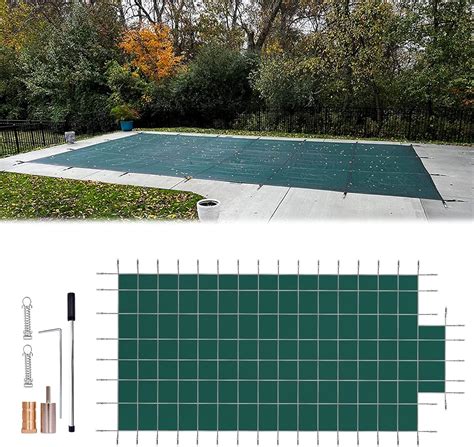 Amazon X Ft Pool Safety Cover With X Ft Center Steps Pool