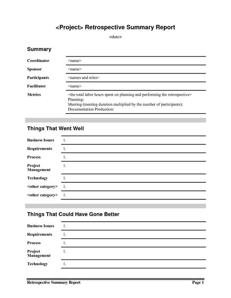 Conference Summary Report Template