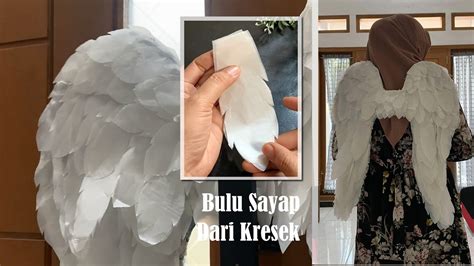 Cara Membuat Bulu Sayap Karnaval Dari Kresek Pelengkap Kostum Pawai Dan