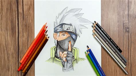 How To Draw Kakashi Hatake Step By Step Kakashi Drawing Coloring