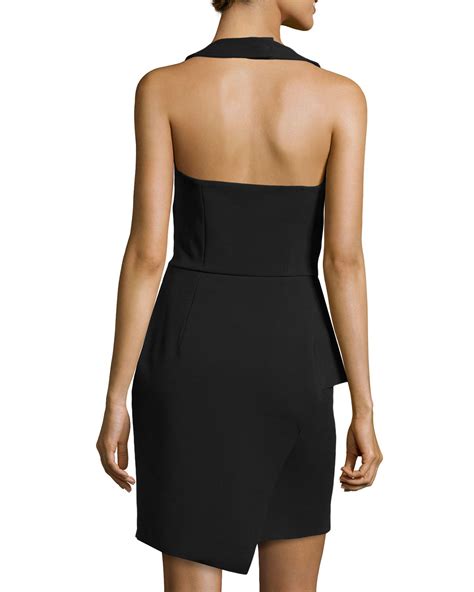 Halston Heritage Sleeveless Sweetheart Peplum Cocktail Dress