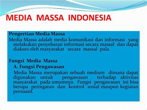 Mk Komunikasi Massa Erman Anom Ph D Ppt Download