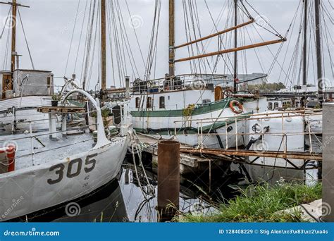 Old Houseboats in Copenhagen Harbor Stock Image - Image of ship, wooden ...