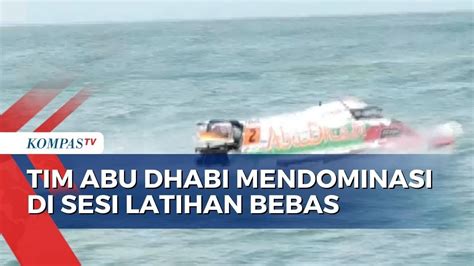 Jelang Race Utama F1 Powerboat Para Pebalap Mulai Sesi Latihan Bebas