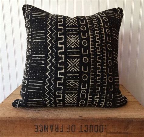 Inch Black And White African Mud Cloth Pillow Cover African Mud