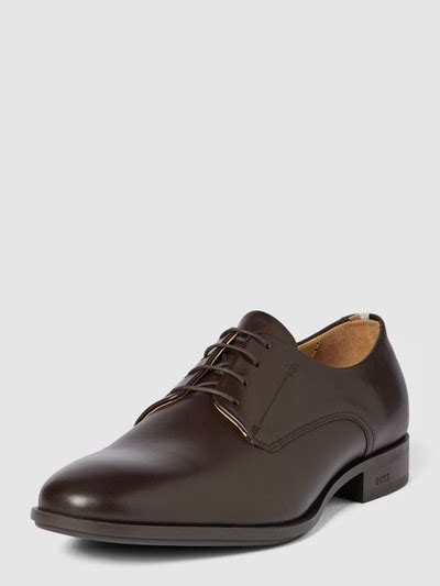 Boss Derby Schuhe Aus Leder Modell Colby Dunkelbraun Online Kaufen