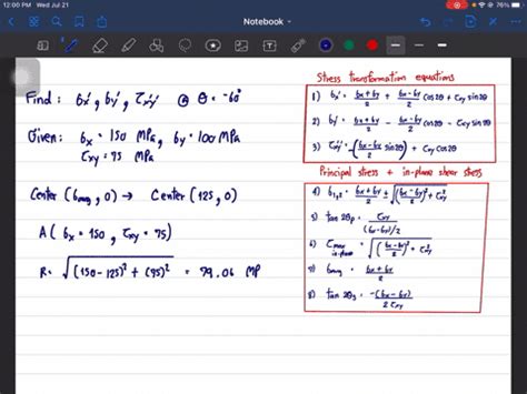 Solve Prob 9 10 Using Mohr S Circle Numerade