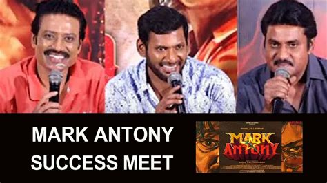 Mark Antony Success Meet SJ Suryah Vishal Aadhik Ravichandran