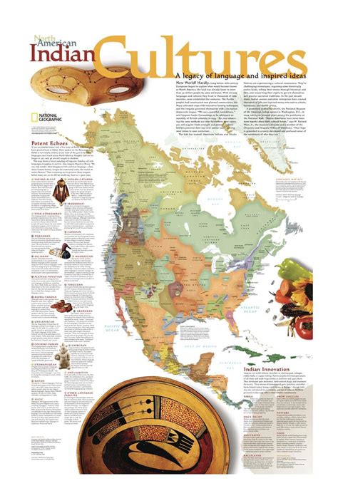 Buy National Geographic North American Indian Cultures Wall X