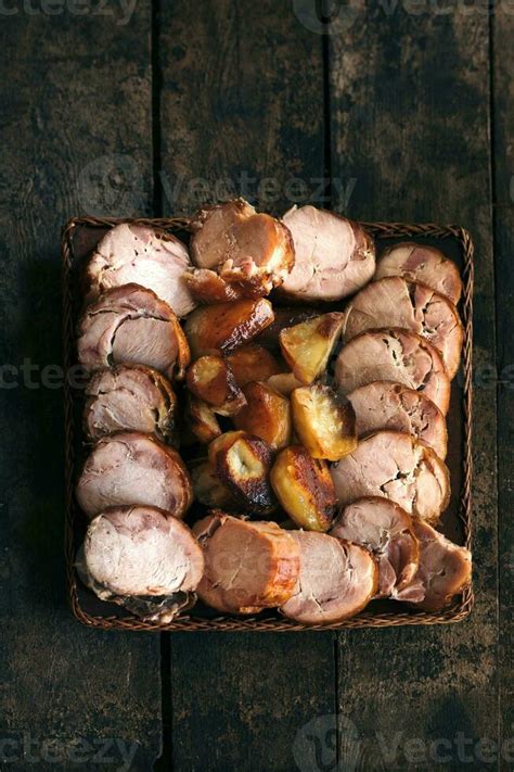 Roasted Pork Slices 23309141 Stock Photo At Vecteezy