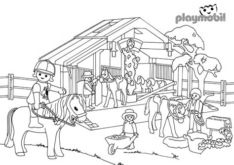 Coloriage Playmobil Maison Imprimer Ventana Blog