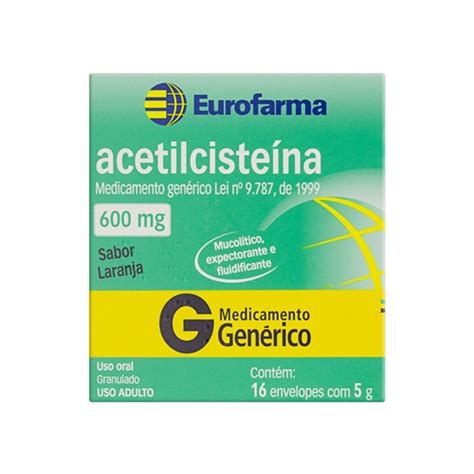 Compre Acetilcisteína 600mg 16Env Eurofarma Suplemento para saúde