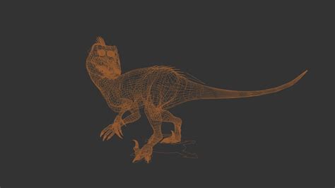 3d Model Indoraptor Jurassic World Vr Ar Low Poly Rigged Animated