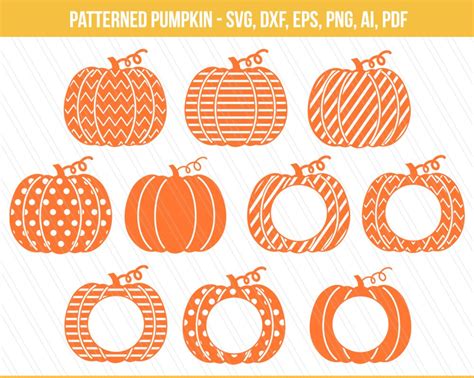 Pumpkin Monogram Svg Pumpkin Split Monogram Svg Pumpkin Monogram Cut