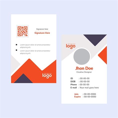 Premium Vector | Red business card template