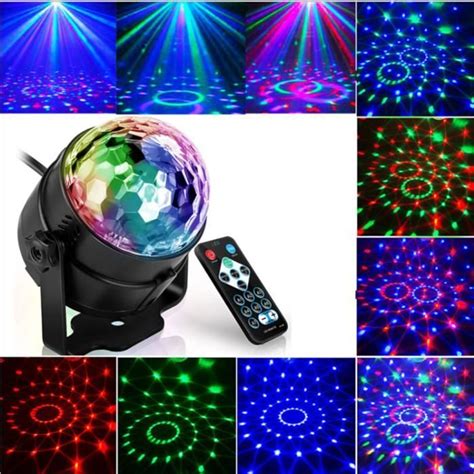 Effets De Sc Ne Boule Disco Rotative Activation Sonore Lumi Re De