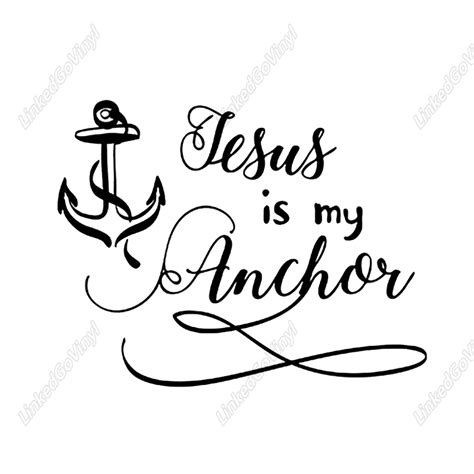 Design Free Jesus Is My Anchor Graphics Svg Files Linkedgo Vinyl