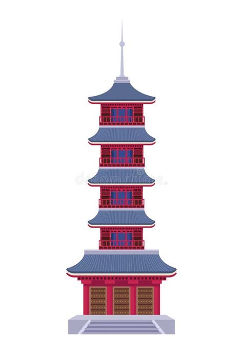 Japanese Sensoji Temple Stock Vector Illustration Of Ethnic 228440133