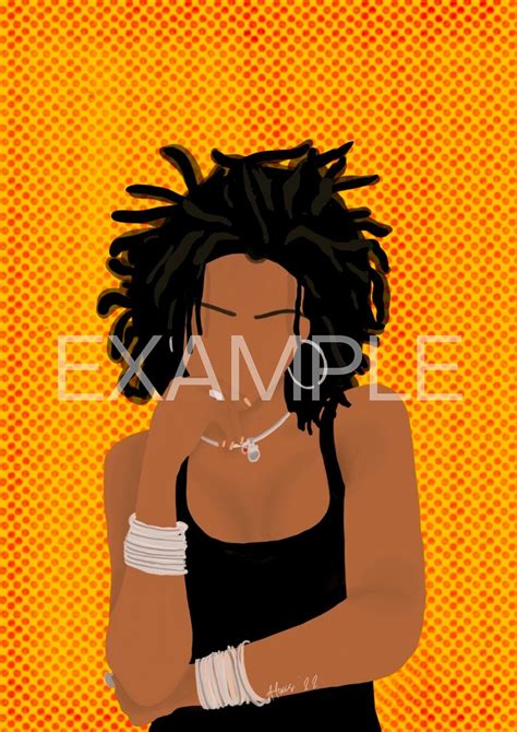 Lauryn Hill Digital Art Etsy