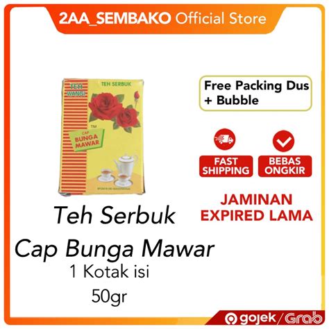 Jual Teh Serbuk Cap Mawar Bunga Mawar Teh Cap Bunga Mawar Shopee