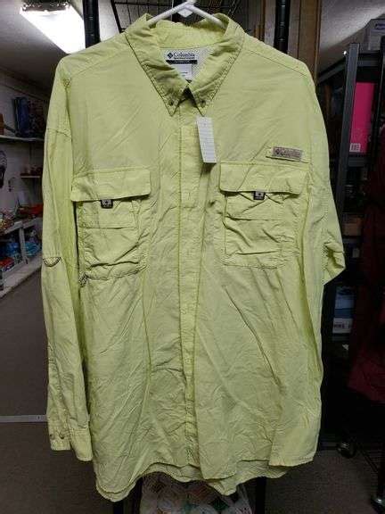 Mens Columbia Long Sleeve Pfg Shirt Size Xxl Trice Auctions