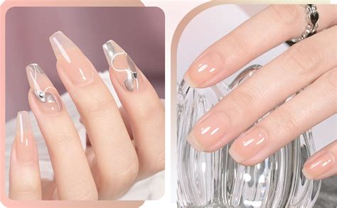 Amazon GAOY Jelly Nude Gel Nail Polish Ml Sheer Milk Tea
