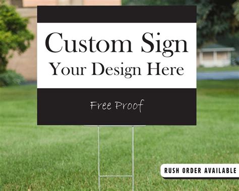 Custom Yard Signs Design Your Own Lawn Sign Birthday Or Etsy