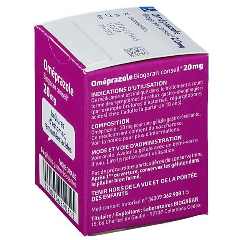 Omeprazole Biogaran Conseil Mg Pc S Redcare Pharmacie