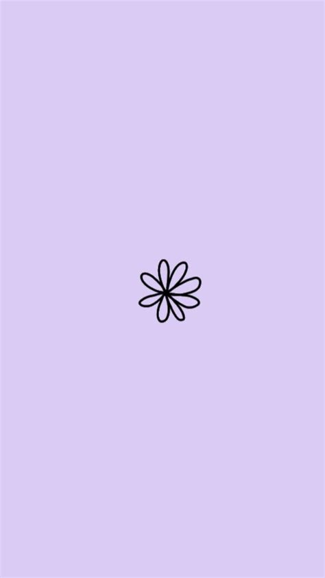 Violet Minimalistic Wallpaper Wallpaper Flowers Violet