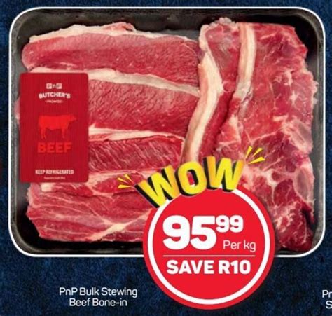 Pnp Bulk Stewing Beef Bone In Per Kg Offer At Pick N Pay