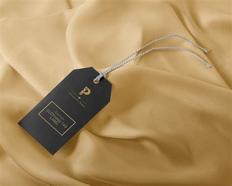 Free Premium Clothing Tag Mockup Psd Psfreebies