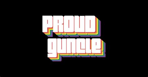 Proud Guncle Disco Font Lgbt Gay Uncle Pride Guncles Day Humorous Brother Gift Guncle