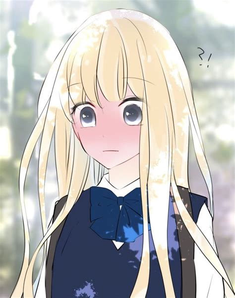 Blonde Hair Anime Girl Manga School Webtoon Comics Webcomic Choco Anime Art Girl Painting