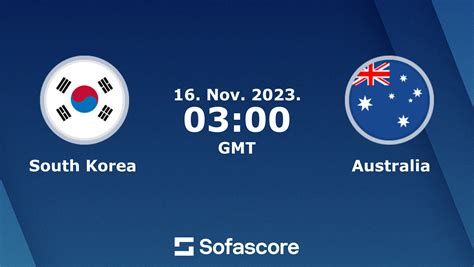 South Korea vs Australia live score & predictions | Sofascore