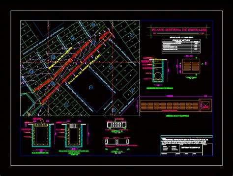 Drainage Plan Dwg Block For Autocad Designs Cad