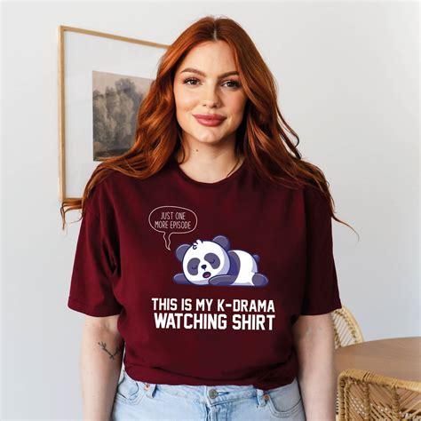 K Drama Watching T Shirt Panda Shirt This My K Drama Watching Panda T Shirt Korean Movie