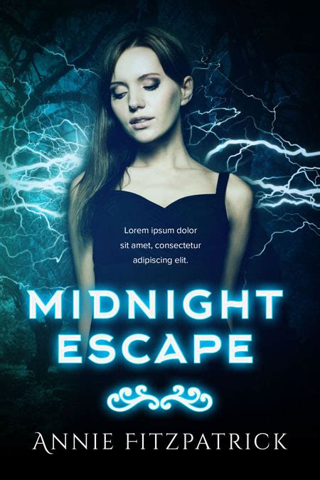 Midnight Escape Fantasy Science Fiction Premade Book Cover For Sale