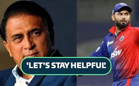 Sunil Gavaskar Opens Up On Rishabh Pant S Comeback