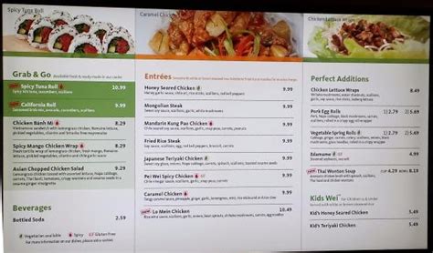 Pei Wei Menu Nutrition Pdf | Besto Blog