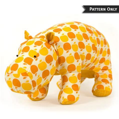Hippo Stuffed Animal Sewing Pattern Free | NelleNavdeep