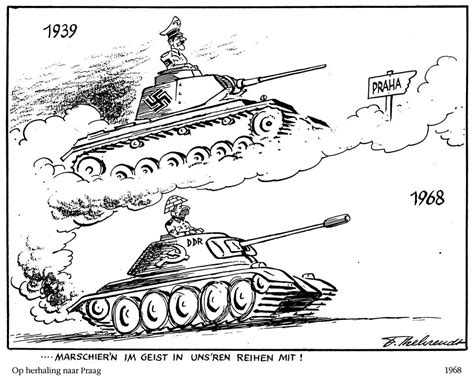 Cartoon by Behrendt on the invasion of Czechoslovakia (1968) - CVCE Website