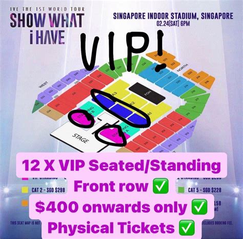 Vip Seated Standing Ive Singapore Tickets Tickets Vouchers Event